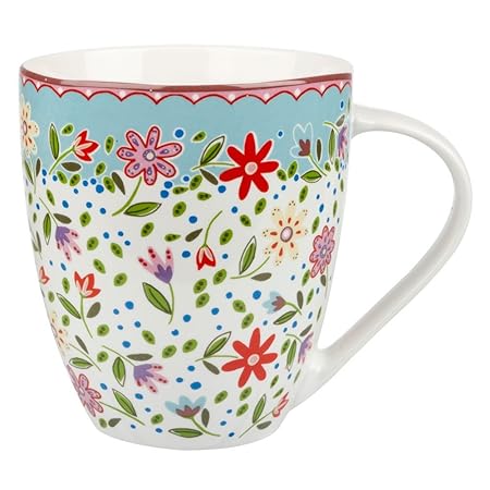 Queens Caravan Trail Fowey Tasse aus feinem Porzellan