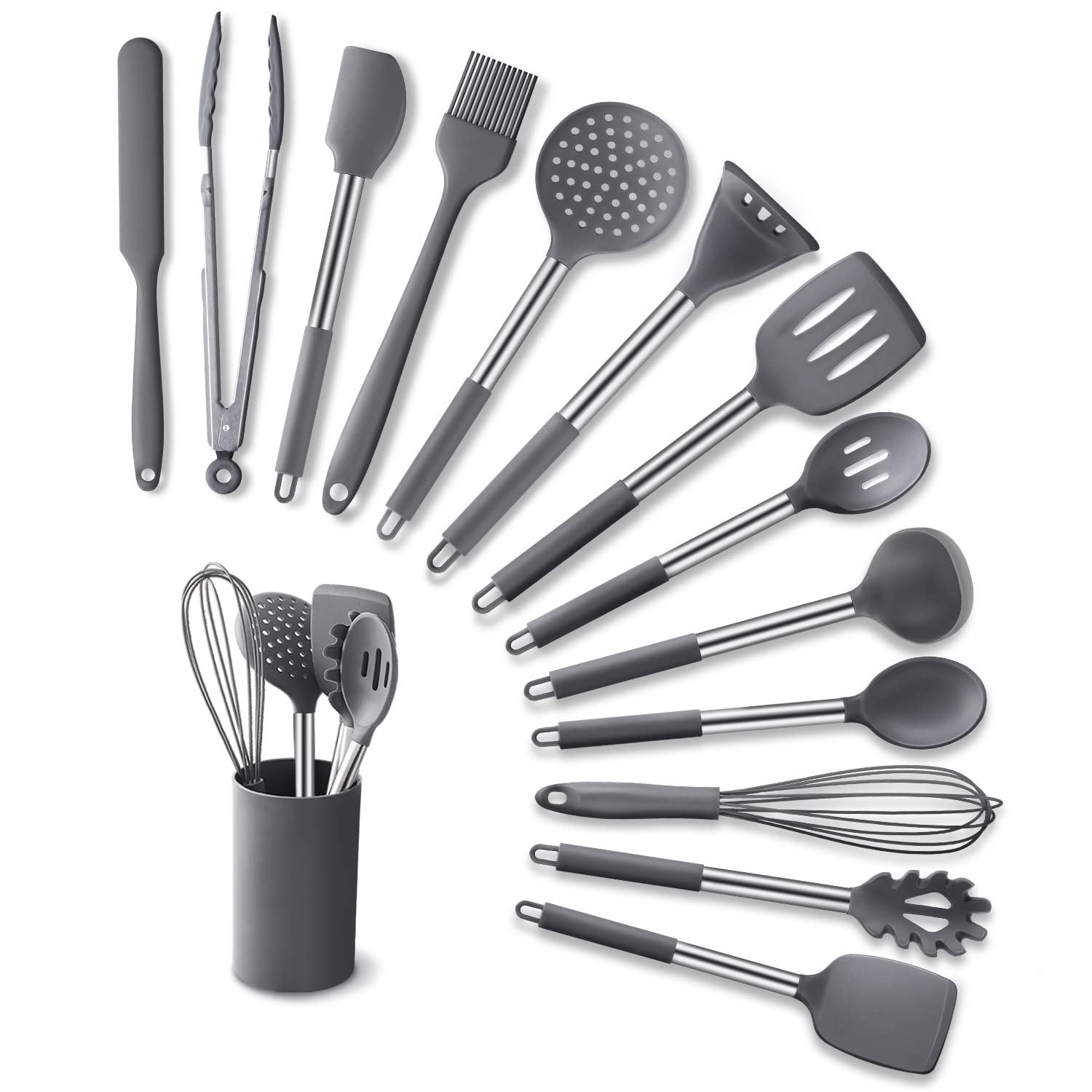 Utensilios-Cocinar-Resistencia-de-Silicona-para-Sartenes-24-Piezas-Juego-de-Platos-de-Cocina-Set-Espatula-Accesorios