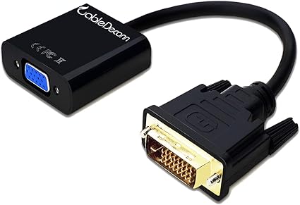 Amazon Cabledeconn Dvi D 24 1 To Vga D Sub 変換アダプタ オス メス Dvi Vga 変換ケーブル Hdtv プラズマ Dvd プロジェクター等に対応 Cabledeconn Rgb Vgaケーブル 通販