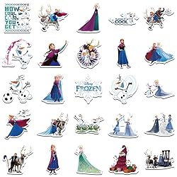 50pcs Frozen Cartoon Stickers for Girl Water