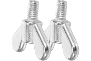 TODDMOMY 2Pair of Stainless Wing Butterfly Screws Bolts: Wing Bolt for Flagpole Installation with Hand-Twist Screws,10mm