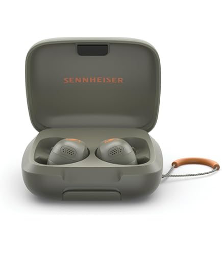 De Accentum Open oordopjes van Sennheiser zijn zwart in tegenstelling