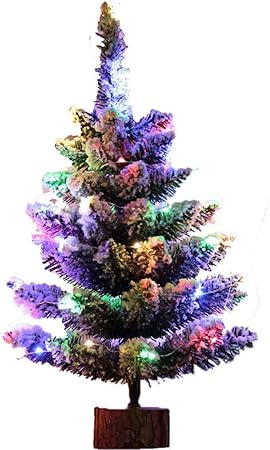 Alberi Di Natale Eleganti Immagini.Guoprex Decorazioni Per La Casa Di Natale Eleganti Coperte Di Neve Artificiali Dell Albero Di Natale Di 50cm Con Luce A Led Amazon It Casa E Cucina