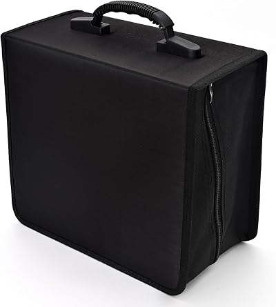 alavisxf xx 432 Capacity CD/DVD Case Heavy Duty Zipper Organizer Black
