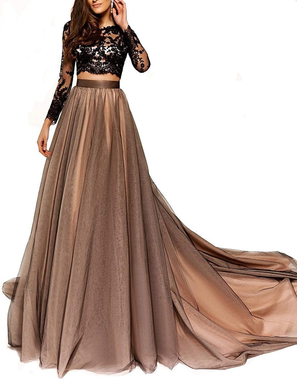 maxi prom dresses with sleeves