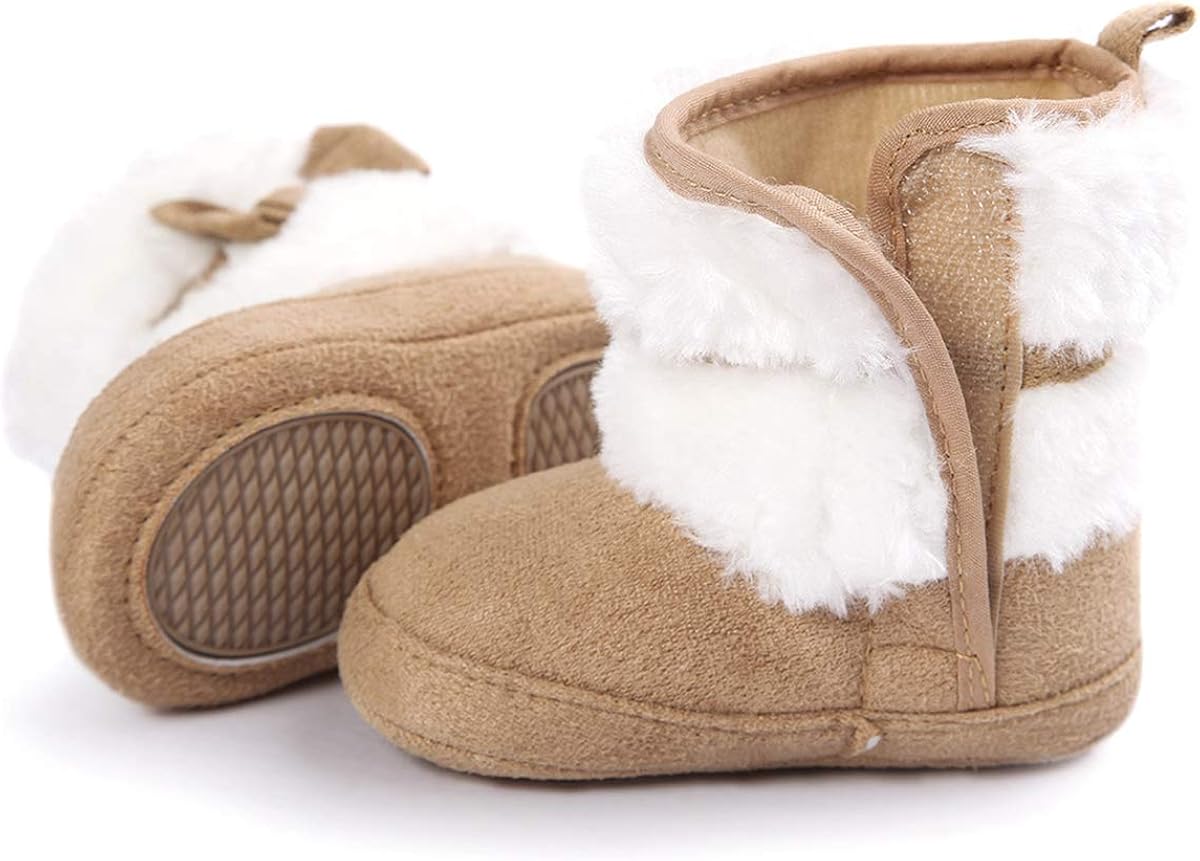  | LIVEBOX Prewalker Toddler Boots Premium Soft Anti-Slip Sole Warm Winter Boots for Infant Baby Girls | Boots