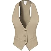 Design by Olivia Women's Dressy Casual Versatile Racerback Vest Tuxedo Suit Waistcoat