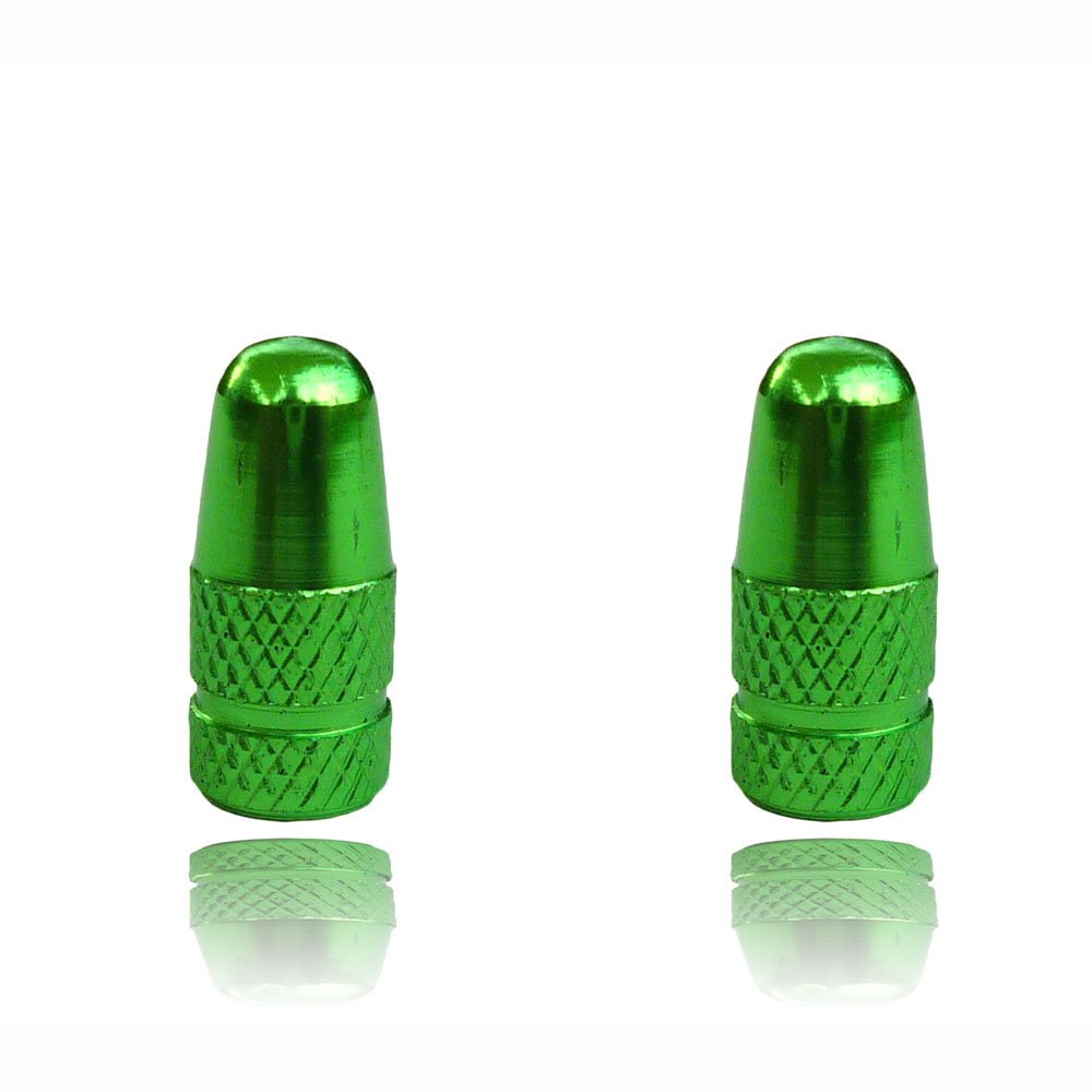Green presta Bike dust caps lightweight metal cycle valve caps Amazon