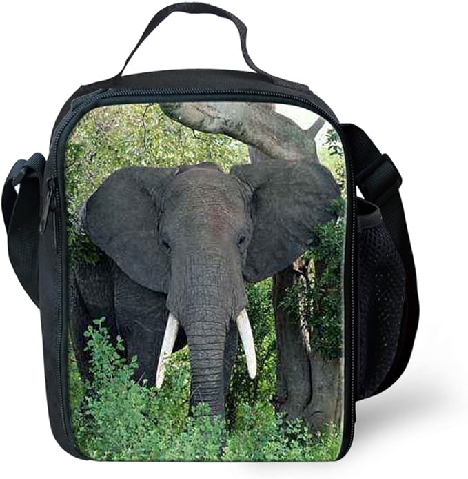 Elephant Lunch Box Cool Animal Insulated Bags for Kids