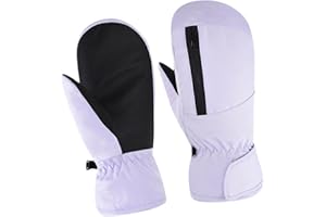 Ski Gloves for Men & Women - Windproof & Waterproof Snowboarding Mittens for Cold Weather