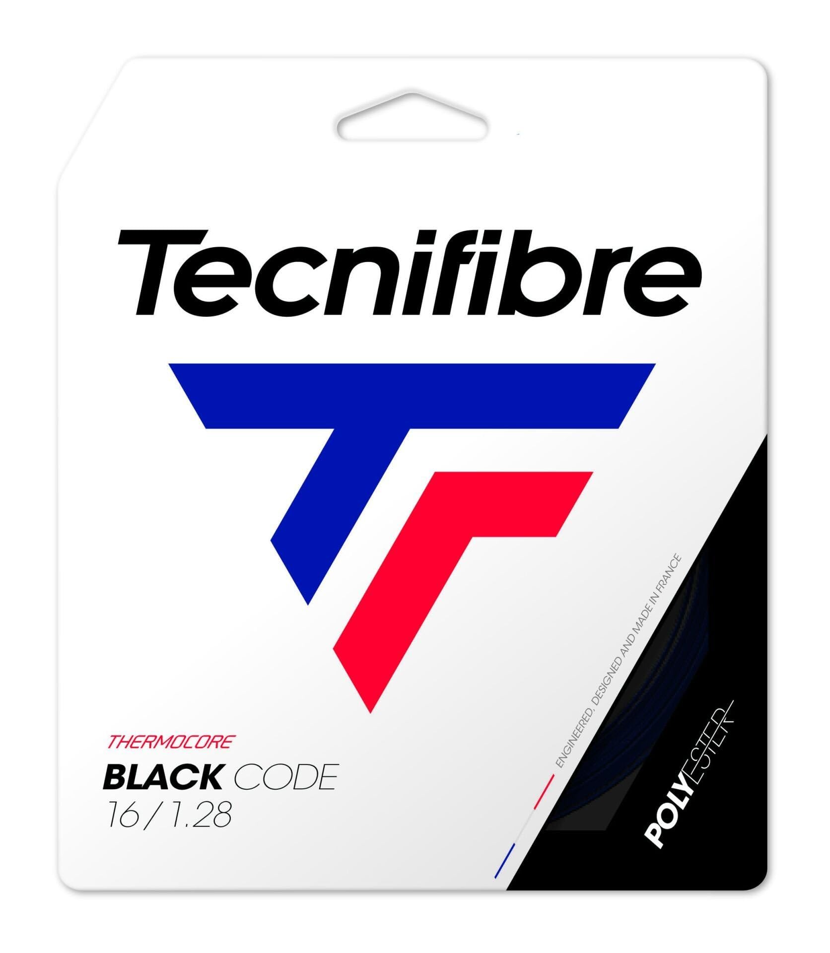 Tecnifibre Code String Set - Black, 1.24 mm