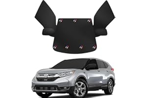Gpaentsn Sunshade Windshield Cover Compatible with 2017-2022 Honda CR-V, 600D Oxford Fabric Weatherproof Anti-Theft Snow Cover Protect Side Window Rearview Mirror
