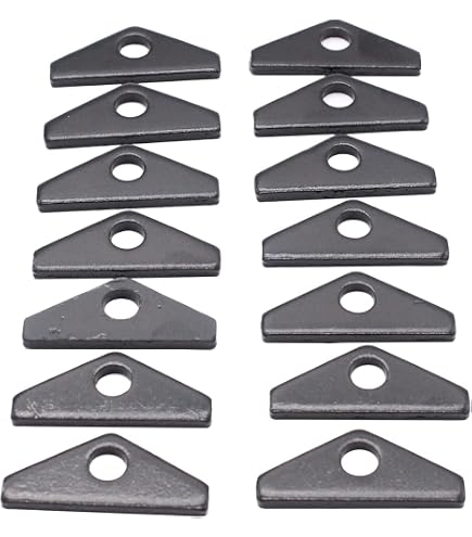 12-Piece Black Steel Valve Cover Hold Down Tabs For SBF Small Block Ford 289/302/351W Engines