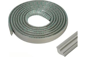 Flexible NBR Wall Corner Molding Trim, 5M/16FT Long Self Adhesive Caulk Strip Peel and Stick Trim, Quadrant Trim for Tile Edg