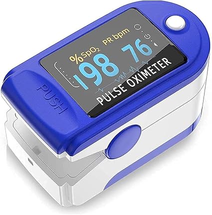 Uniq World Pulse Oximeter Fingertip, Blood Oxygen Saturation Monitor Fingertip, Blood Oxygen Meter Finger Oximeter Finger with Pulse, O2 Monitor Finger for Oxygen