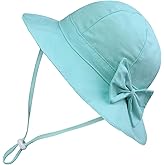 MaxNova Baby Sun Hat UPF 50+ Toddler Bucket Hat for Girls 0-5 Years