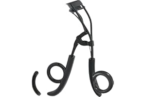 JAPONESQUE Pro Performance Lash Curler with Natural Arch for Sweeping Volume on Natural or False Lashes, Holds Curl for up to 8 Hours, Includes 1 Refill Pad