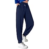 ASIMOON Sweatpants Women with Pockets Loose Lightweight Stretch Yoga Lounge Pants Comfy Drawstring Workout Jogging Pants