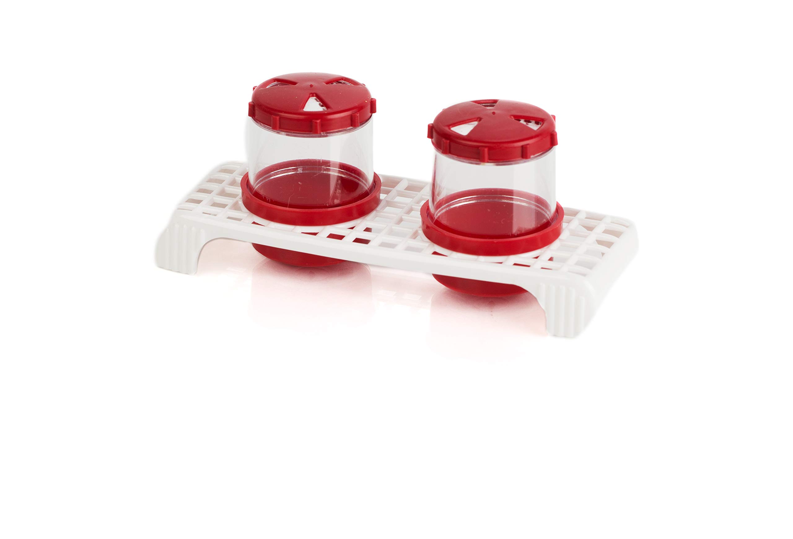 Kimmel Red Plastic Spice Shaker Set Salt Pepper Shaker