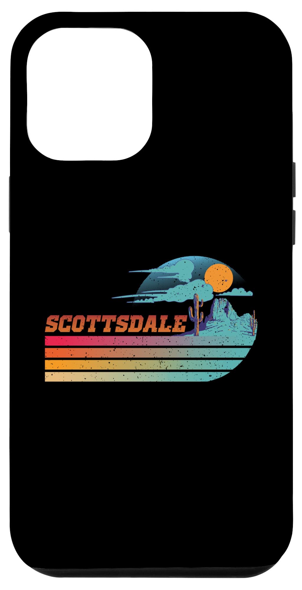 iPhone 14 Pro Max Arizona Desert Vibes Scottsdale Travel Souvenir Retro 70s Case