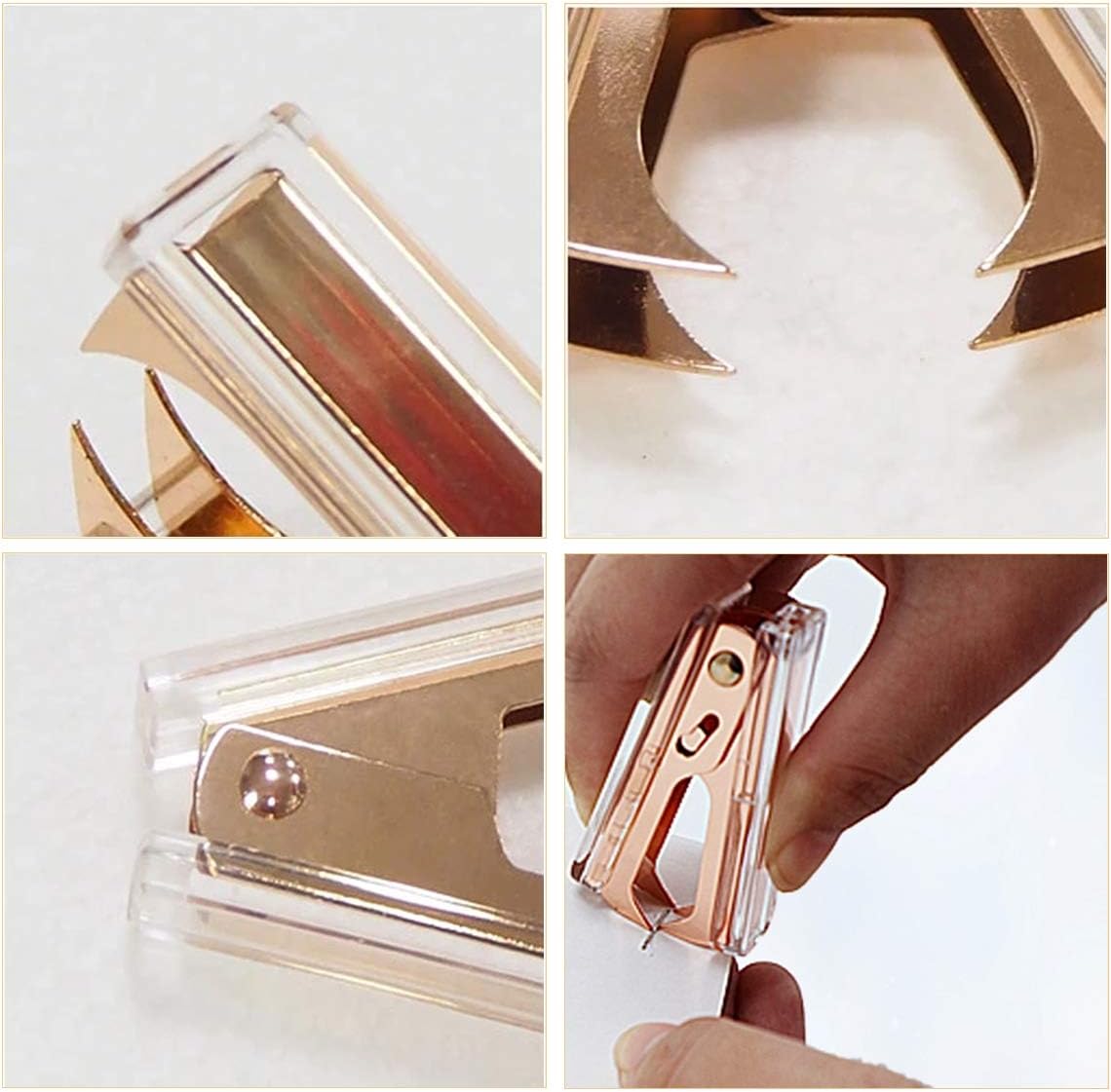 Rose Gold and Gold Staple Remover - 2 Pack Staple Removal Tool Set, Luxury Acrylic Rose Gold and Gold Office Supplies & Desk Accessories : Office Products