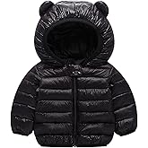 Baby Boys Girls Coats Toddler Puffer Jacket Bear Hooded Winter Clothes Outwear 9M-6Y