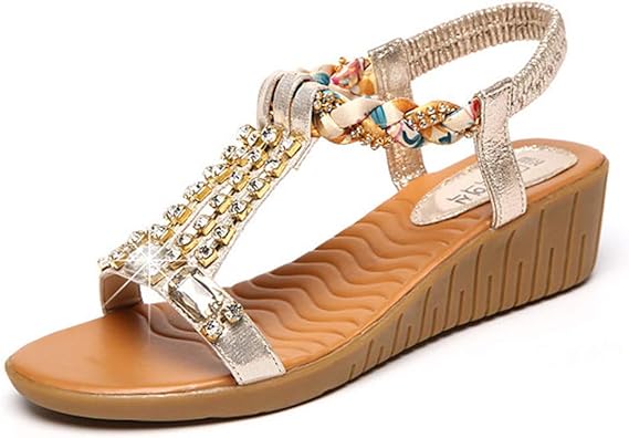 boho bling crystal sandals