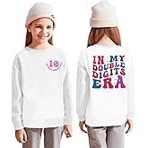GLIGLITTR in My Double Digits Era Birthday Girl Outfit 10 Year Old 10th Birthday Girls Sweatshirt Girls Ten Bday Party Shirt