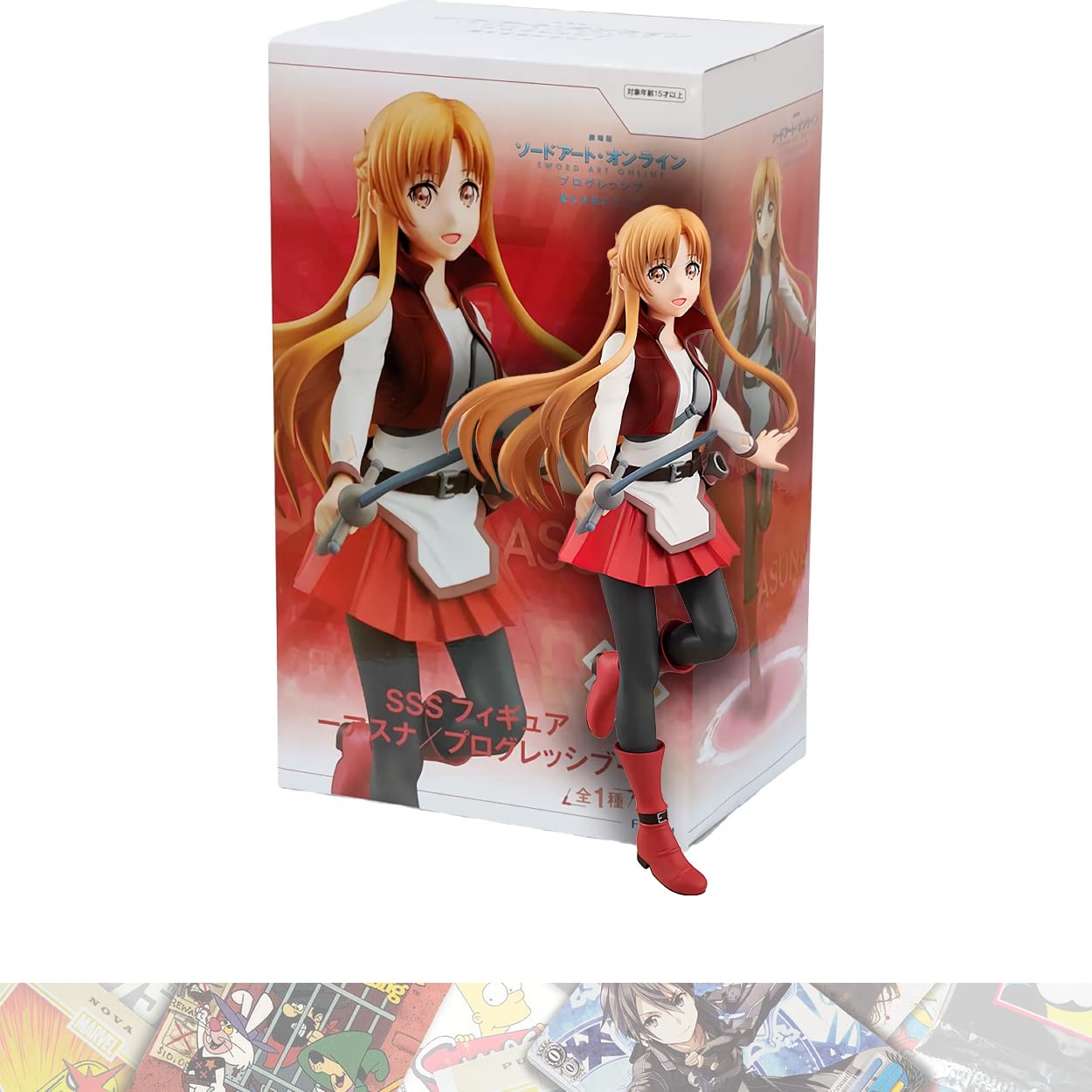 Asuna: 20cm FuRyu Sword Art Online Super Special Series Statue Figurine Bundled with 1 A.C.G. Compatible Theme Trading Card (95950)