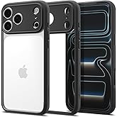 Spigen for iPhone 17 Pro Case, Ultra Hybrid [TPU Covered Camera Control] [Anti-Yellowing] [No Magnet Ring] - Matte Black