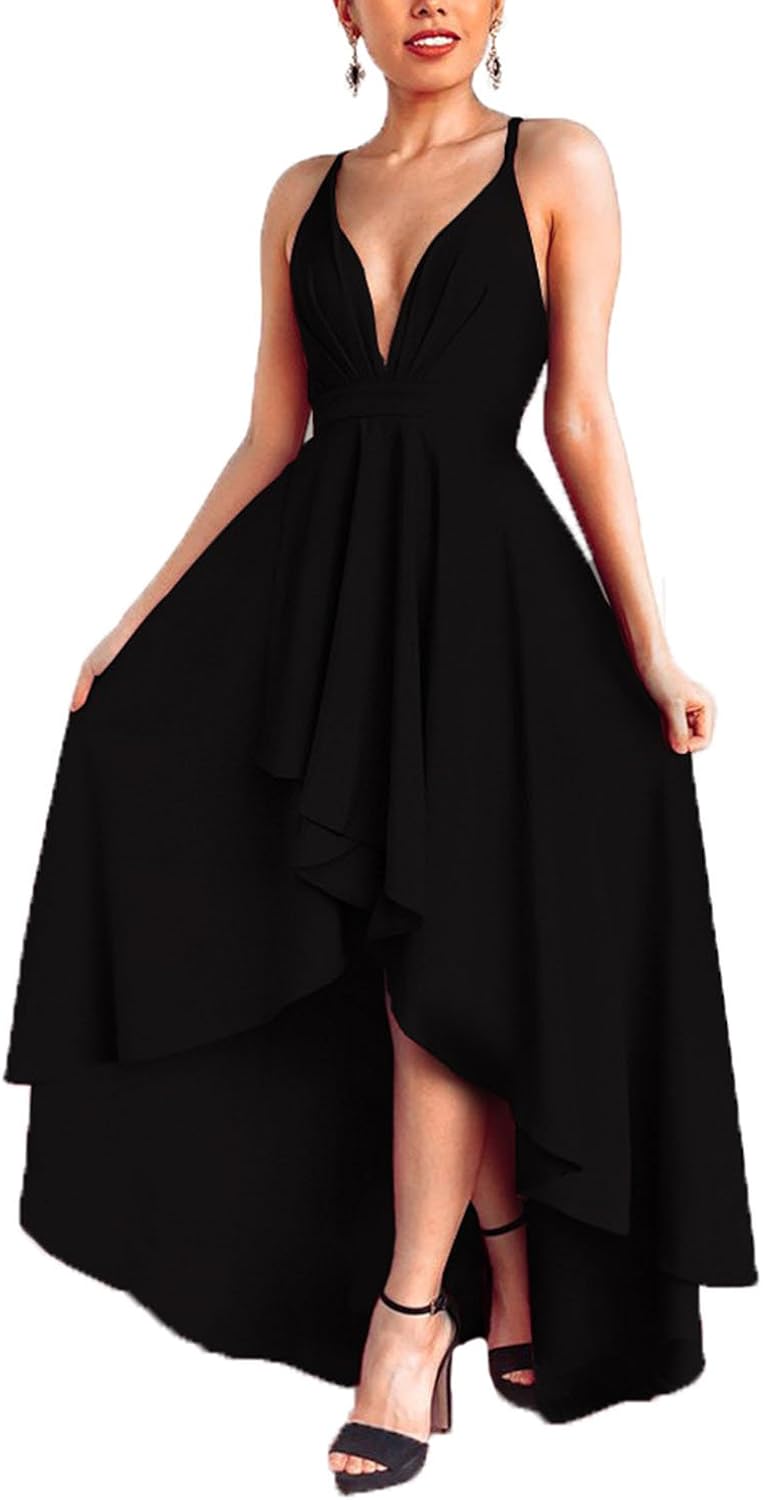 low v neck formal dresses