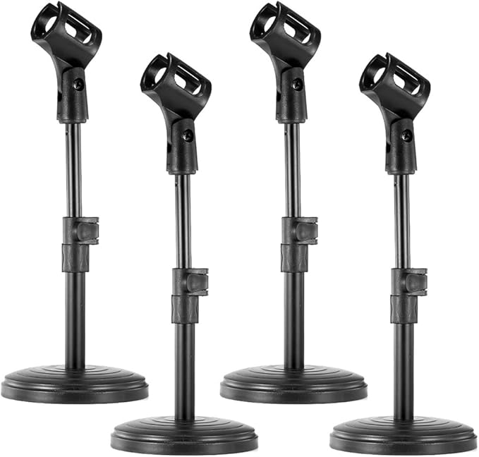 Neewer 4Pack NW(PC02) Black Height Adjustable (9.45"12.2" / 24cm