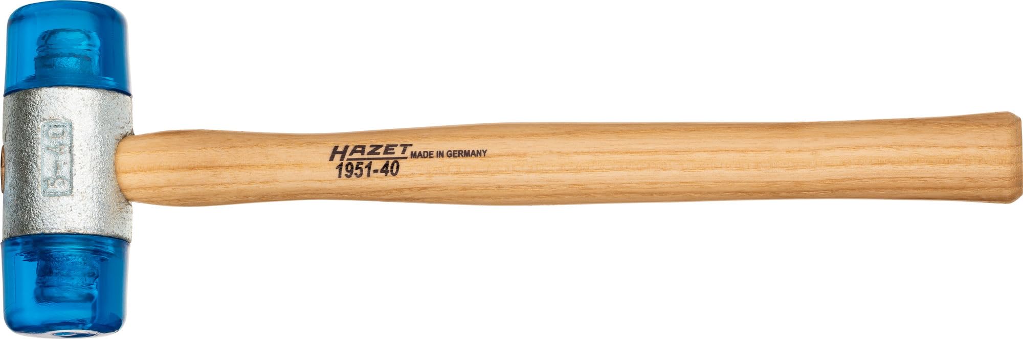 HAZET 1951-40 320 mm Low Rebound Plastic Hammer - Multi-Colour