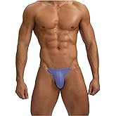 ZC8bdbd Men Underwear Sexy Men's Thong Clear Strap Thin Ice Silk U Convex Sports G String Boxers Briefs