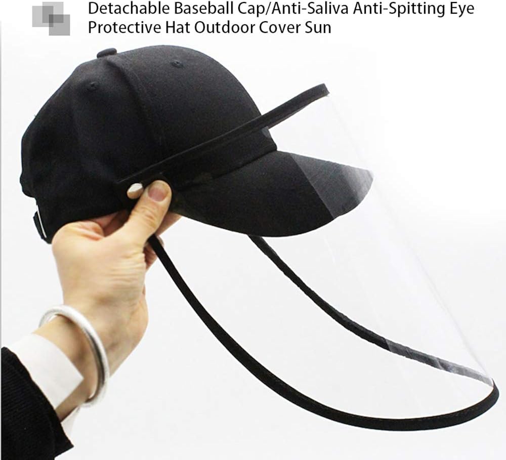 YLYYCC Baseball CapAntiSpittle Splash DustProof Sunscreen Detachable
