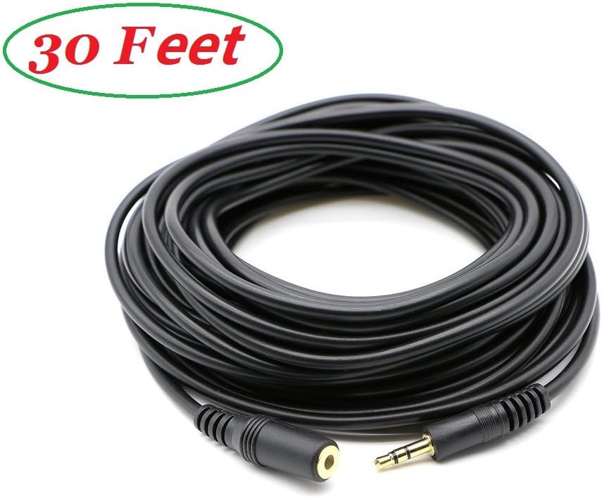 Nightwolf ® 10M 30Ft 3.5mm Male to Female Stereo Audio Headphone Earphone Extension Cable Cord (M/F)