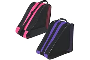 Gooyule Roller Skate Bag, Adjustable Shoulder strap Ice Skate Bags for Girls Boys and Most Adults, Large Capacity Skate Bag Fits Quad Skates, Inline Skate and Most Roller Skating Accessories