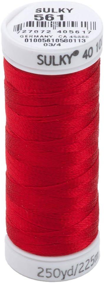 Sulky Of America 268d 40wt 2-Ply Rayon Thread, 250 yd, Lipstick