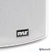 Wall Mount Home Speaker System – Active + Passive Pair Wireless Bluetooth Compatible Indoor / Outdoor Waterproof Weatherproof Stereo Sound Speaker Set with AUX IN – Pyle PDWR51BTWT (White)thumb 4