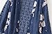 Ladies Shawl Mose Women Lace Montage Floral Print Beach Chiffon Loose Shawl (Size:XL, Blau)