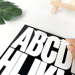 9 Sheets Self Adhesive Vinyl Letters Numbers