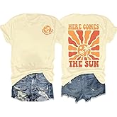 YHHR Womens Hawaiian Shirts Summer Casual Beach Sunshine Tropical T-Shirt Graphic Tees Short Sleeve Tops