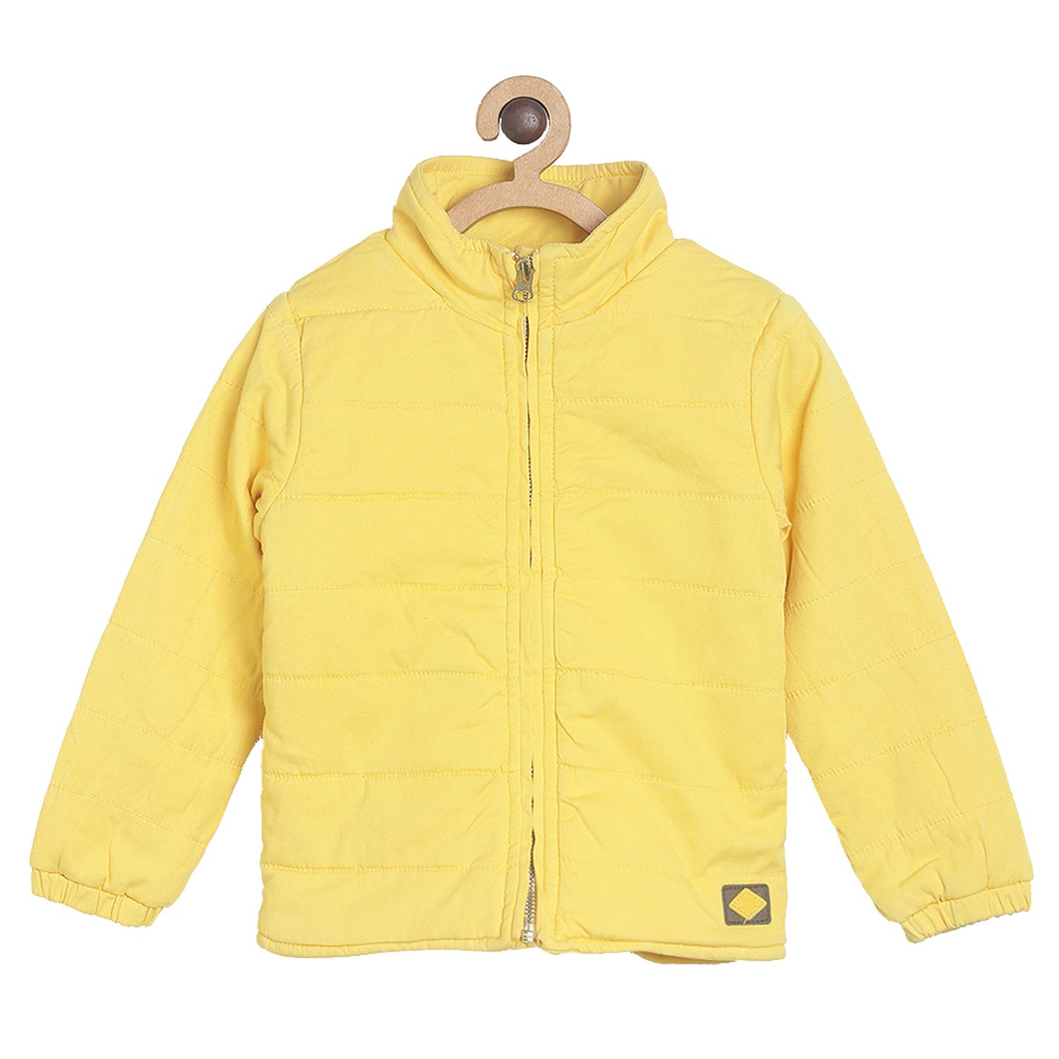 Buy Tales & Stories Boy's & Girl's Yellow Solid Denim Jacket at Amazon.in
