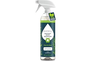 Puracy Laundry Stain Remover for Clothes Laundry - Carpet Stain Remover Carpet Spot Cleaner Couch Stain Remover - Clothes Spray, Free & Clear - Instant Spot Remover, 25 Fl Oz (Pack of 1)