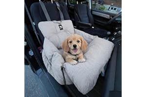 JACKO & CO - Premium Dog Car Seat Bed for Small & Medium Dogs Under 25lbs, Soft Travel Bed & Carrier, Pets, Puppies, Cats, Fr