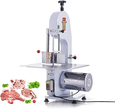 1500w Viande Et Os Scie Machine Epaisseur De Coupe Commerciale D Os De Decoupeuse Electrique Reglable Pour Couper La Trancheuse Congelee D Acier Inoxydable De Poulet De Poisson De Viande Trancheur Amazon Fr Cuisine