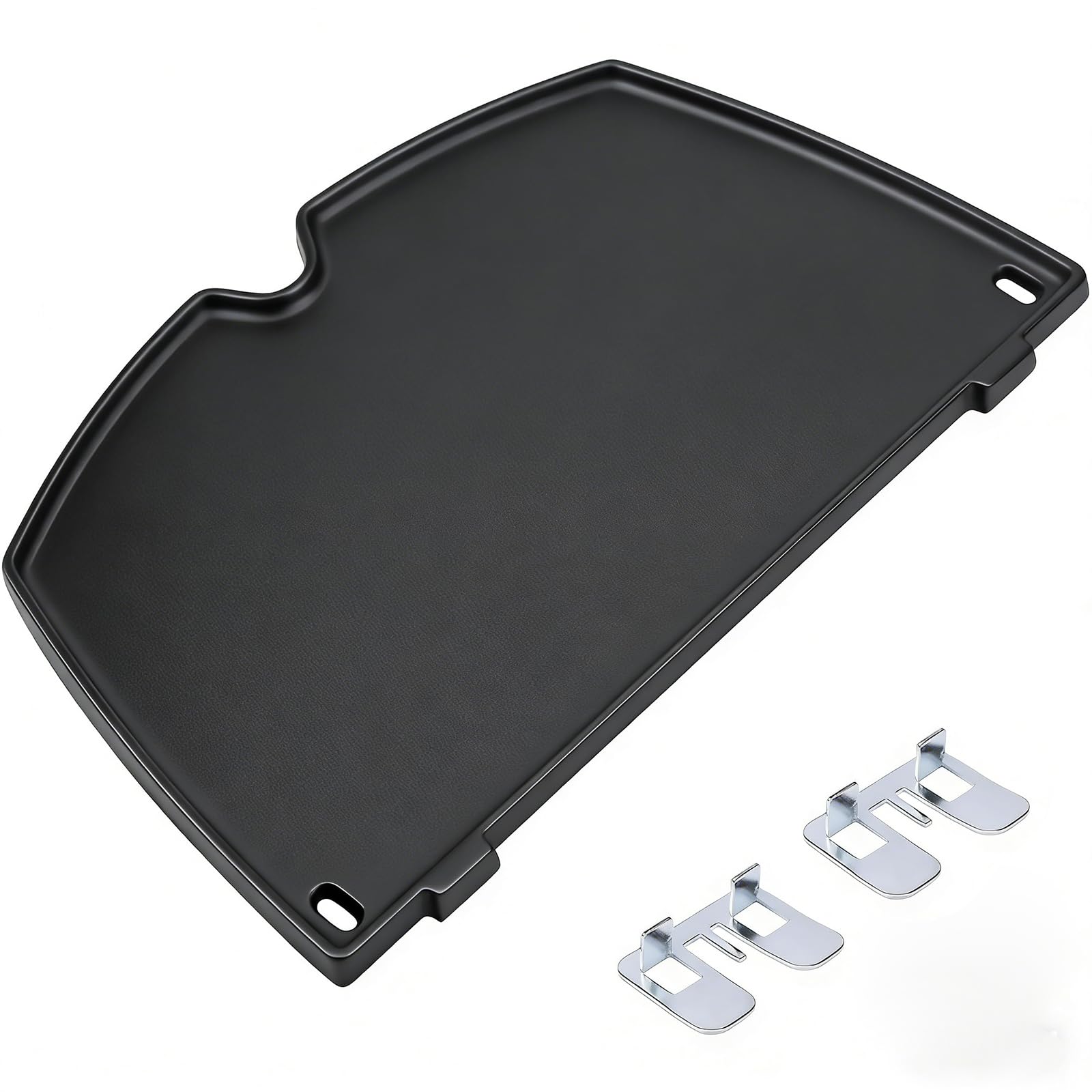 GFTIME 6559 Grill Griddle Cast Iron Gas Grill Part for Weber Q200 and Q2000 Grills, Q200, Q220, Q240, Q260, Q2000, Q2200, Q2400 Series Grill Spare Parts, 38.62x27.43x1.27 CM(LxWxH), 1 Pack