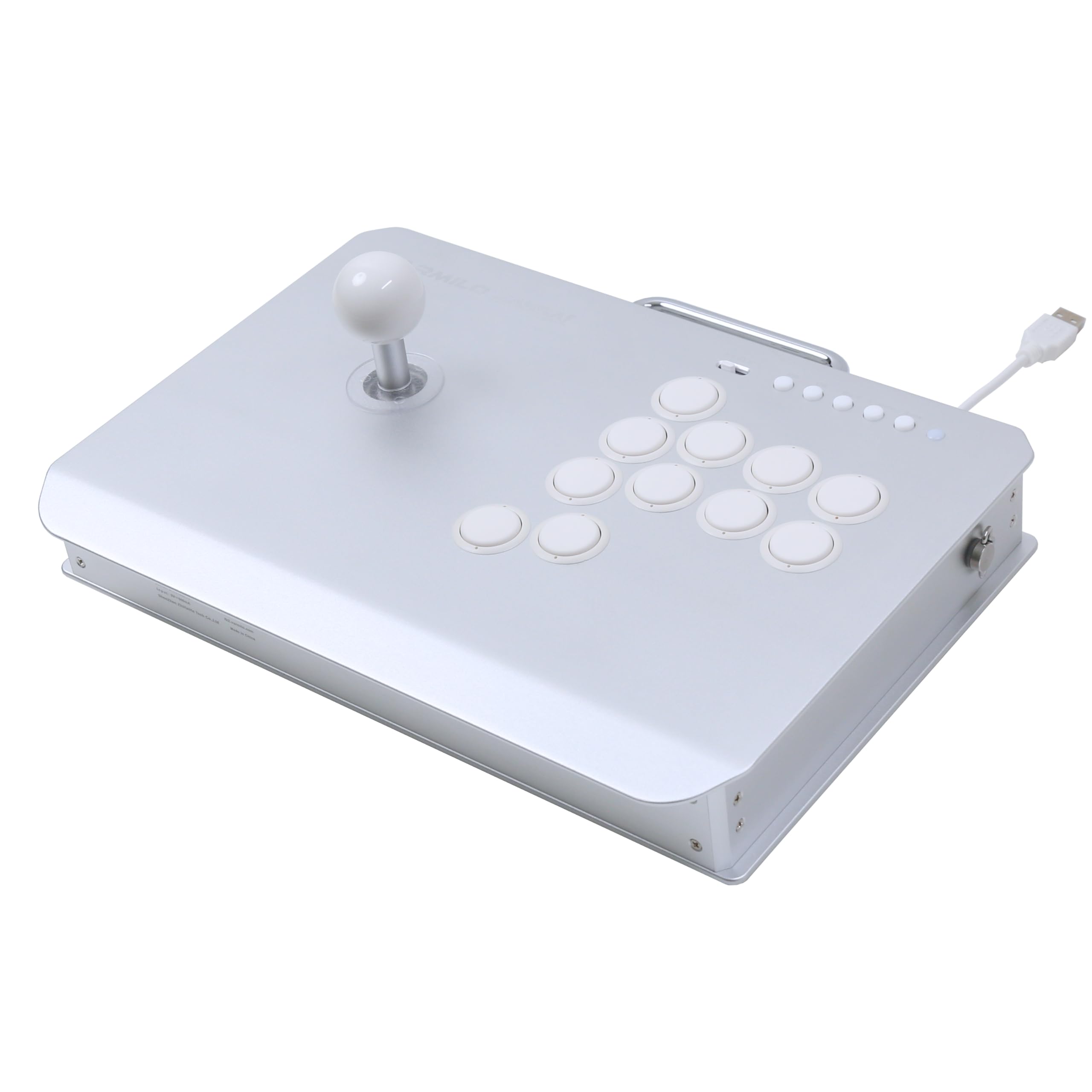 Varmilo Kassai Arcade Fight Stick Rapid Trigger Tournament Grade Controller for Fighting Games Two Versions Standard PC Only or Pro Compatible with PC PS4 PS5 Switch1 Switch2 (Lunar Silver, Standard (PC))