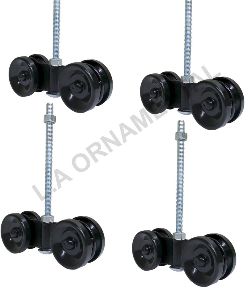 Amazon Com Lot 4 Hanger Box Barn Door Rail Hanging Trolley Wheel