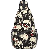 VOOHDDY Crossbody Bag For Women Men Travel Hiking Backpack Sling Shoulder Chest Bags Casual Daypack Purse Sport